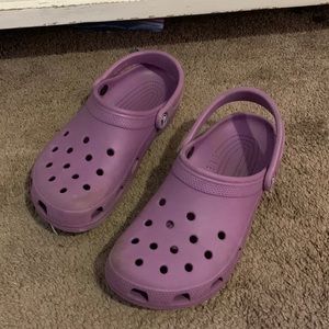 Purple crocs